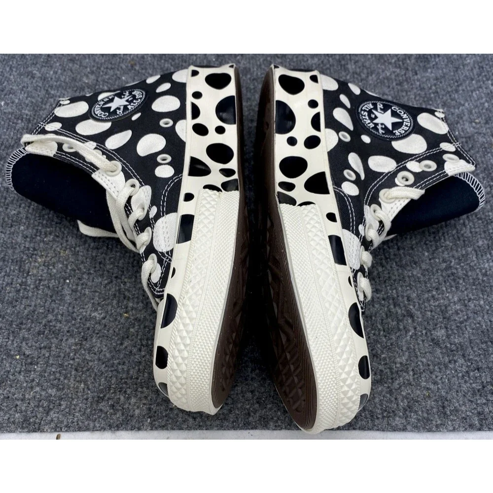 Converse Chuck 70 Hi Polka Dot Black White Sneakers Women's Size 9 NWOB A01182C